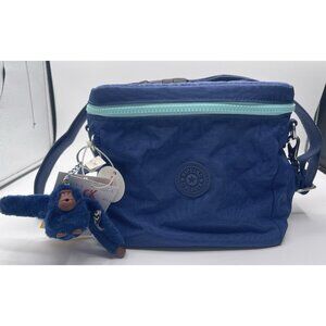 Kipling Graham Lunch Bag Ink Blue AC8223 With Monkey